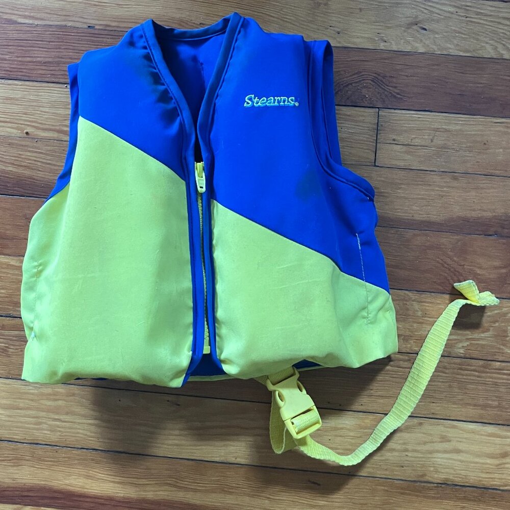 🛶 Stearns Child Life Jacket - USCG Approved - Blue/Yellow